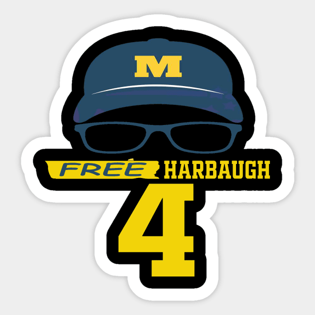 free harbaugh Sticker by toko om adon